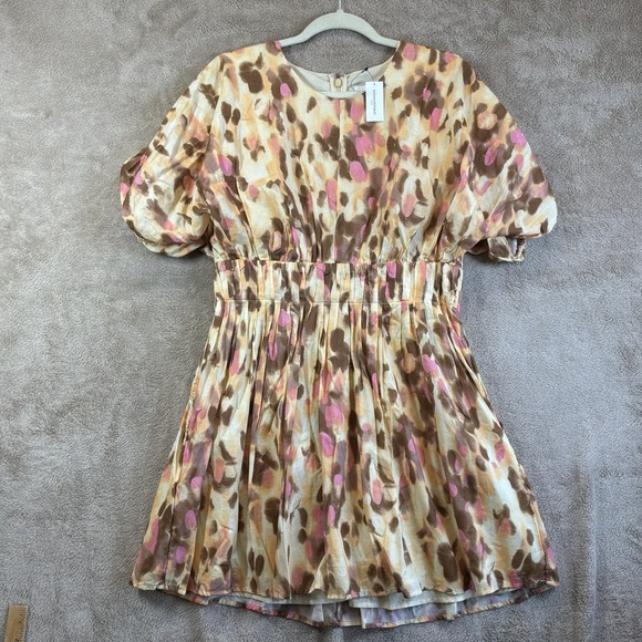 Banana Republic Dresses & Skirts - NEW Banana Republic Voile Mini Dress M Multi Dot Ruched Pockets NWT